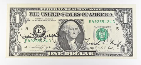 1988 A $1 Richmond VA FRN Green Seal Courtesy Signature a0915