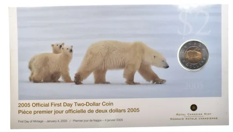 2005 Canada 2 Dollars Official First Day W/ OGP a4733