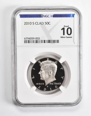 2010-S Kennedy Half Dollar CLAD Proof 10 UCAM NGC X NGCX