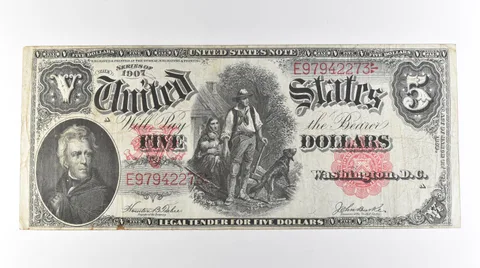 1907 $5 Legal Tender Large Note Red Seal *3115
