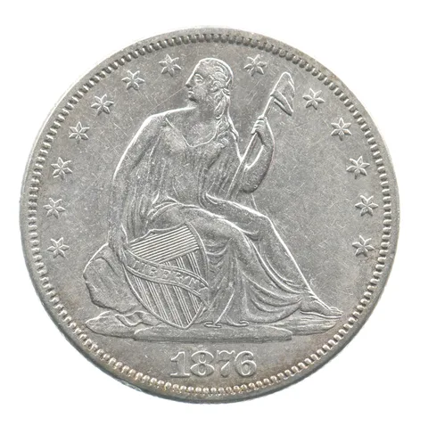 1876-S Seated Liberty Half Dollar *7677