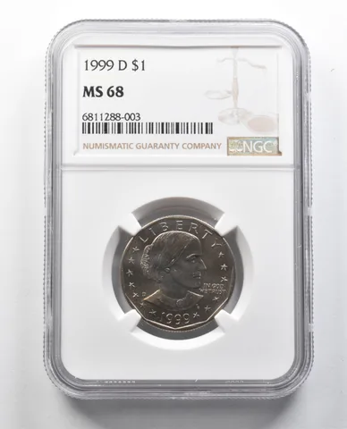 MS68 1999-D Susan B Anthony Dollar NGC *2233