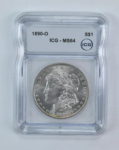 1890-O Morgan Silver Dollar MS64 ICG