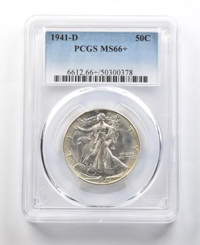 1941-D Walking Liberty Half Dollar MS66+ PCGS *0362