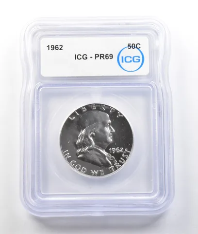 1962 Franklin Half Dollar PR69 ICG *9445