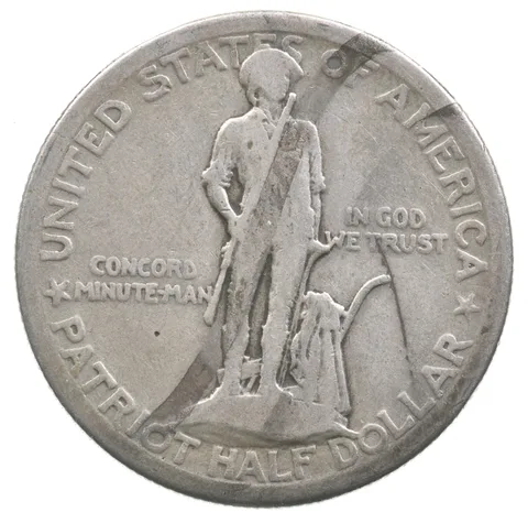 1925 Lexington-Concord Commemorative Half Dollar Lowball Pocket Piece *4766