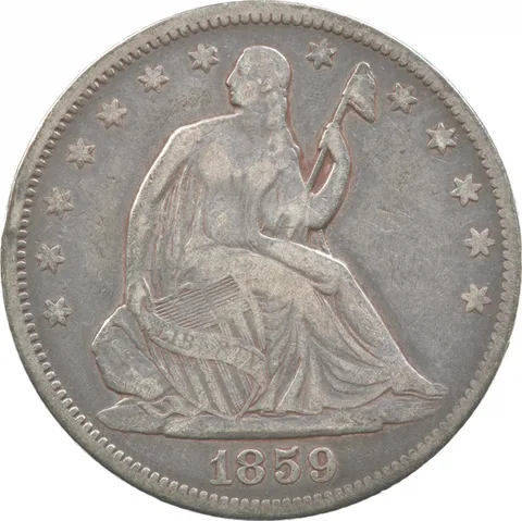 1859 Seated Liberty Half Dollar *6930