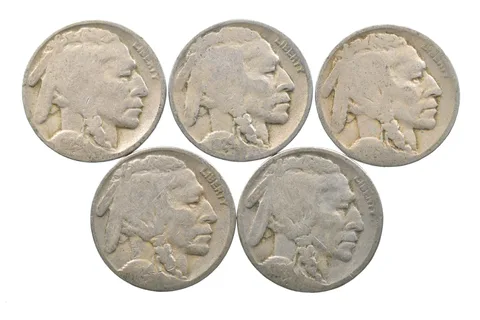 BETTER Lot 1929-S 1929-D 1929-D 1929-S 1928-S Buffalo Nickel Collection *098