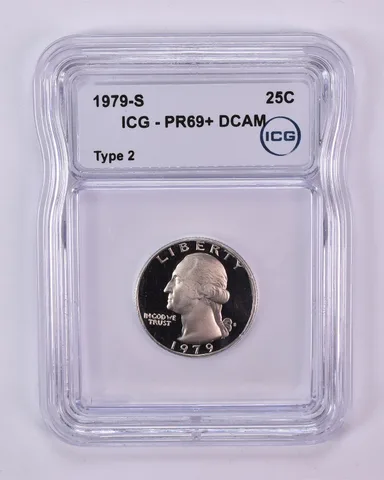 1979-S Washington Quarter Type 2 PR69+ DCAM ICG
