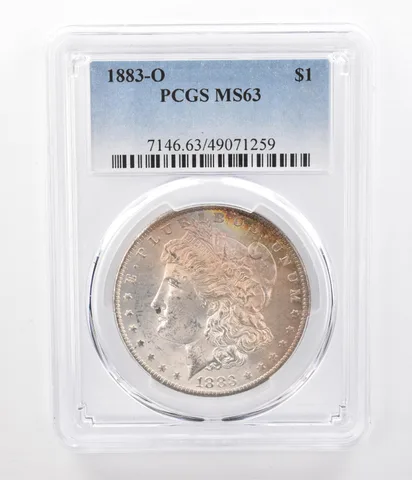 1883-O Morgan Silver Dollar MS63 PCGS Beautiful Tone a0699