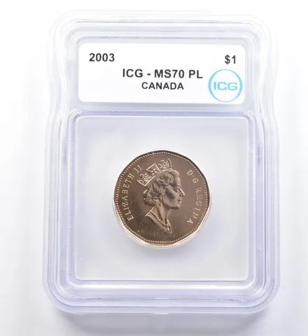 2003 Canada 1 Dollar Loon MS70 PL ICG a1117
