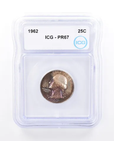 1962 Washington Quarter PR67 ICG Beautiful Tone *1571