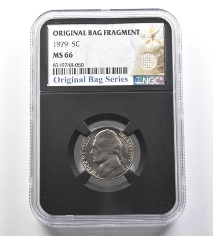 1979 Jefferson Nickel Original Bag Fragment MS66 NGC *7127