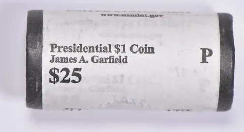 2011-P James Garfield Presidential $1 Coin Roll $25 Unc US Mint BU