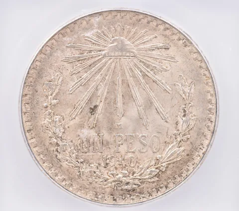 1940 M Mexico Peso KM#455 MS67 ICG Beautiful Tone *2548