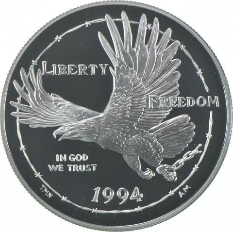 1994-P Proof POW Prisoners Vietnam War Commemorative Silver Dollar $1