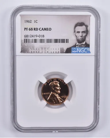 1962 Lincoln Memorial Cent PF68 RD Cameo NGC Special Label