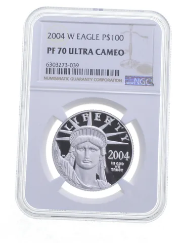 PF70 UCAM 2004-W $100 American Platinum Eagle - Graded NGC *6028