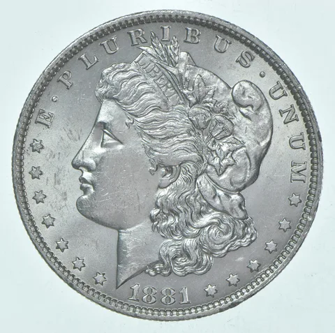 BU/Unc 1881-O Morgan Silver Dollar (1 coin)