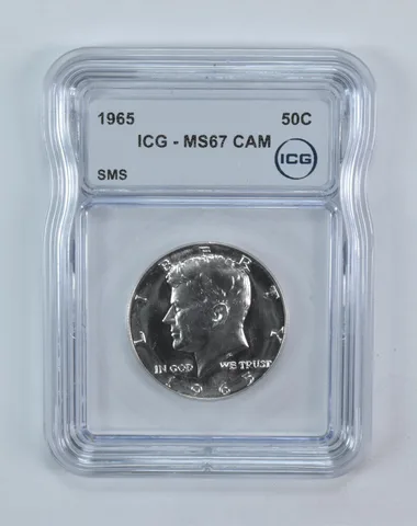 1965 Kennedy Half Dollar SMS MS67 CAM ICG