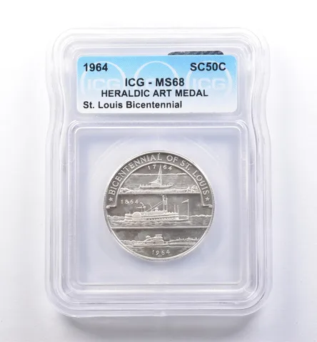 1964 So Called Half Dollar St Louis Bicentennial MS68 ICG *8446
