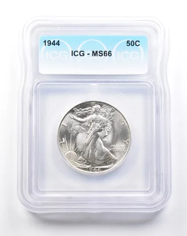 1944 Walking Liberty Half Dollar MS66 ICG *2176