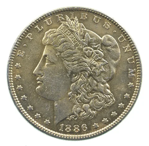 Early - 1886 Morgan Silver Dollar - 90% US Coin *569