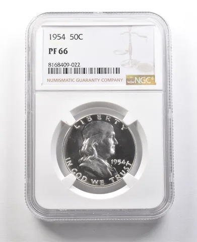 1954 Franklin Half Dollar PF66 NGC Great Contrast *8936