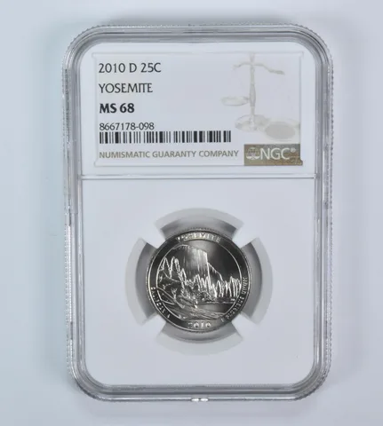 2010-D Washington Quarter ATB Yosemite MS68 NGC