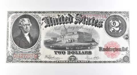 1917 $2 Legal Tender Large Note Red Seal *2643