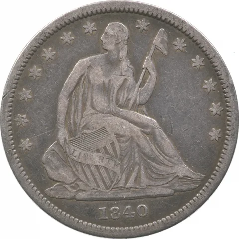 1840 Seated Liberty Half Dollar Small Letters *9475