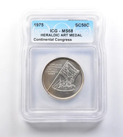 1975 So-Called Half Dollar Continental Congress MS68 ICG *7211