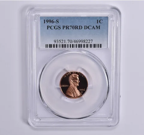 1996-S Lincoln Memorial Cent PR70 RD PCGS Blue Lbl