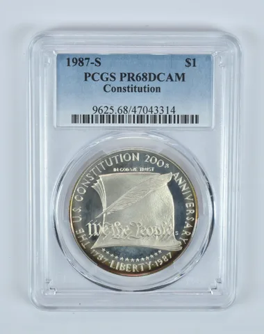 PR68DCAM 1987-S US Constitution Commemorative $1 PCGS Awesome Tone *3359