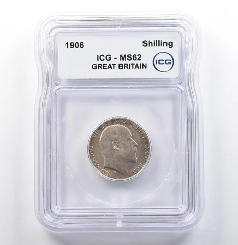 1906 Great Britain Shilling MS62 ICG *9893
