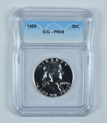 1959 Franklin Half Dollar PR69 ICG