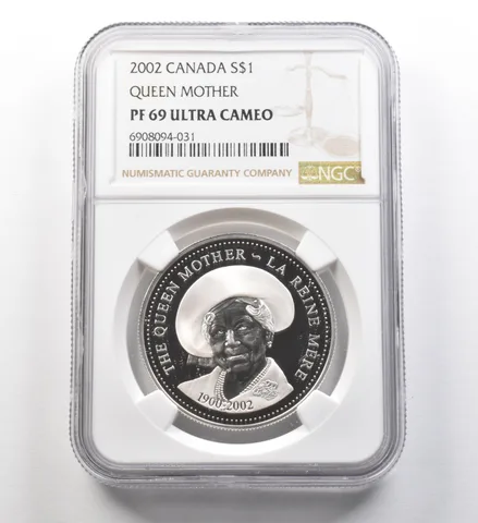 2002 Canada Silver Dollar Queen Mother PF69 UCAM NGC *8268