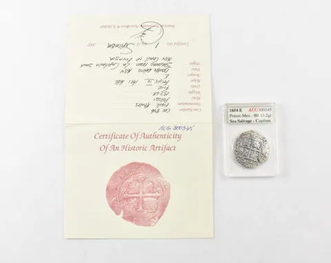1654 E Potosi Mexico 8 Reales La Capitana Shipwreck W/ Coa *9066