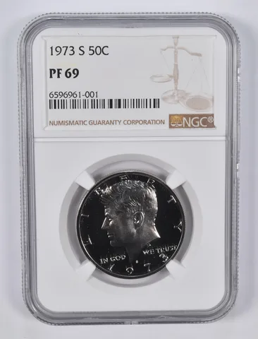 1973-S Kennedy Half Dollar PF69 NGC Brown Lbl