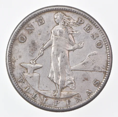 1908-S Philippines 1 Peso *0567