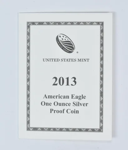 COA 2013-W American Silver Eagle Proof