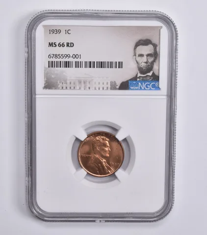 1939 Lincoln Wheat Cent MS66 RD NGC Special Lbl