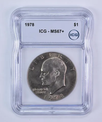 1978 Eisenhower $1 MS67+ ICG