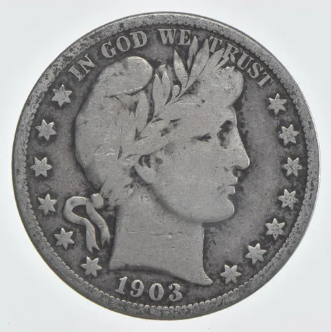 1903-O Barber Half Dollar 90% Silver VG Condition