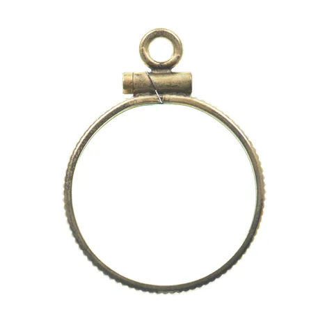 14K 16mm GF 1/10 Oz American Gold Eagle Coin Bezel Pendant Frame Edge a1367