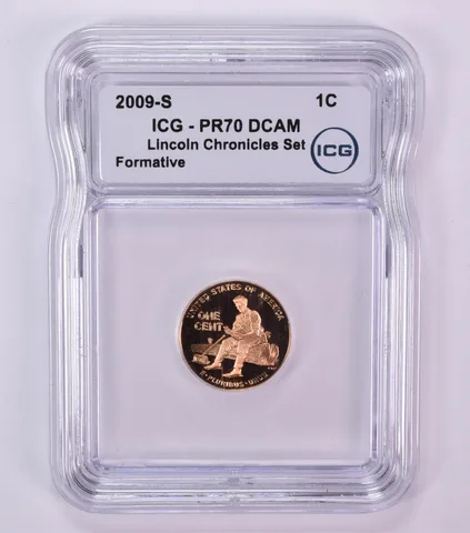2009-S Lincoln Memorial Cent Formative Years Chronicles Set PR70 DCAM ICG