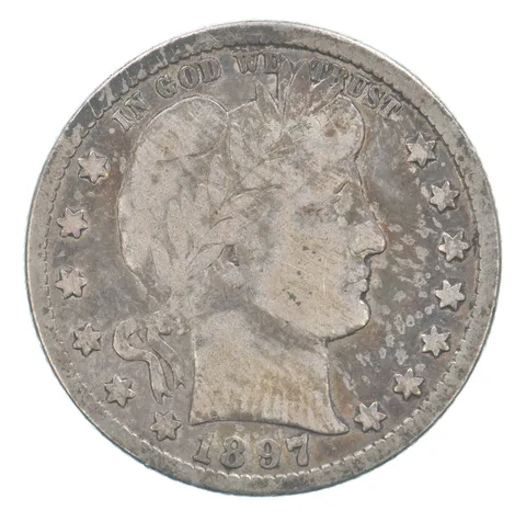 1897-O Barber Quarter Beautiful Tone *9740