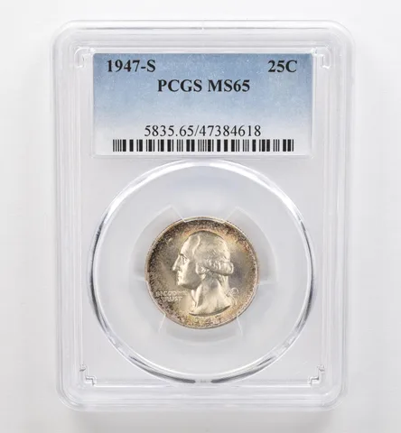 1947-S Washington Quarter MS65 PCGS Beautiful Tone *9263