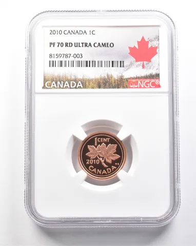 2010 Canada 1 Cent PF70 RD UCAM NGC *7429