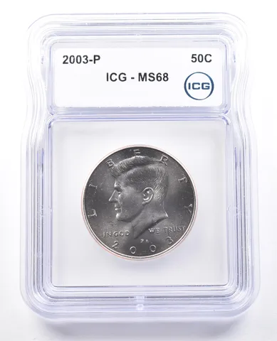 2003-P Kennedy Half Dollar MS68 ICG